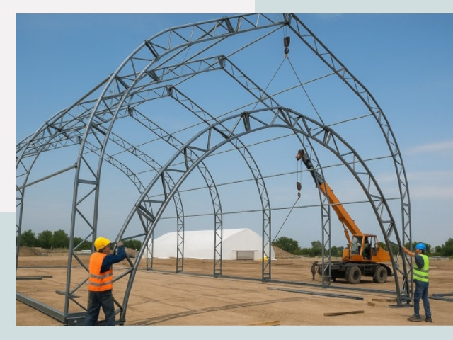 Монтаж ангаров в Рязани от 616 руб. - Надежно и быстро